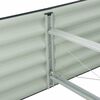 vidaXL Garden Raised Bed Grey Galvanized Steel Extra Large Sturdy