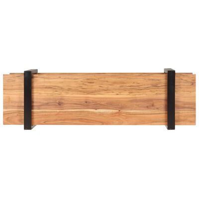 vidaXL TV Cabinet 51.2"x15.7"x15.7" Solid Acacia Wood