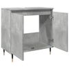 vidaXL Bathroom Cabinet Concrete Grey Engineered Wood, Iron Medium