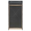 vidaXL Wardrobe Gray 60% Cotton, 40% Polyester Fabric, Solid Fir Wood