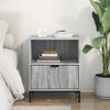 vidaXL Bedside Table Grey sonoma 49 x 36 x 61 cm Engineered wood