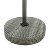 vidaXL Garden Bar Set Grey PE rattan, powder-coated steel Medium Durable