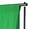 vidaXL Backdrop Cotton without Stand Green 16 x 10 feet Chroma Key