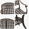 vidaXL Garden Dining Set 5 pcs Bronze 35.4" x 35.4" x 29.5