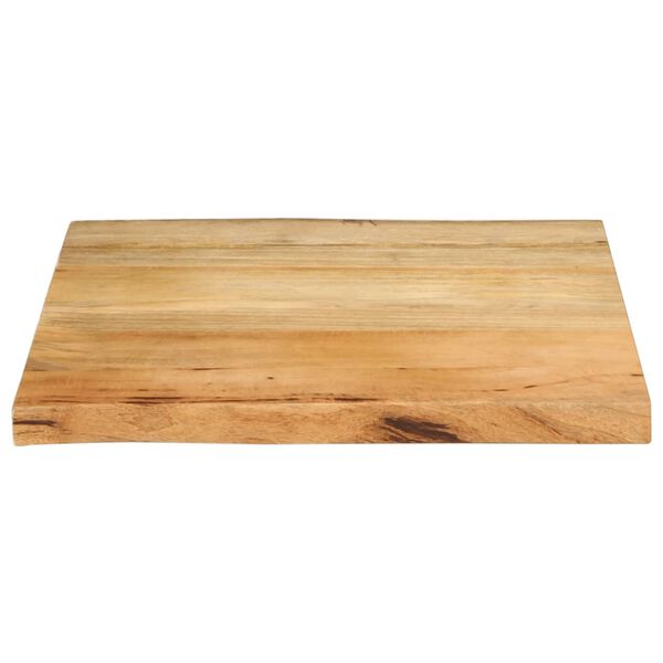 vidaXL Table Top Natural Solid mango wood 23.6 in x 23.6 in Durable