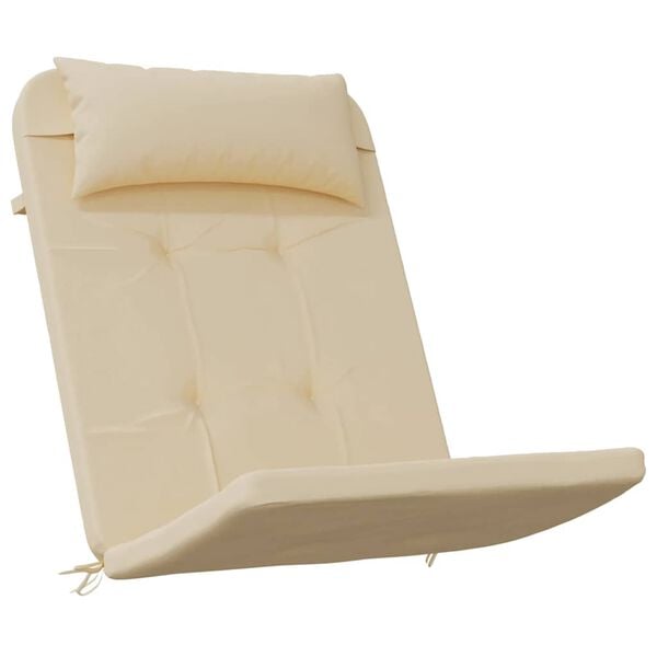 vidaXL Adirondack Chair Cushion Set of 2 Beige