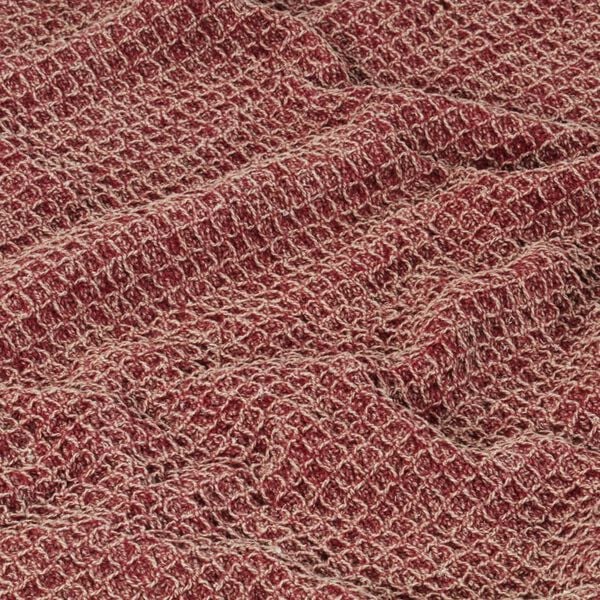 vidaXL Throw Burgundy 100% cotton 63x82.7 in Cotton Throw Rectangular