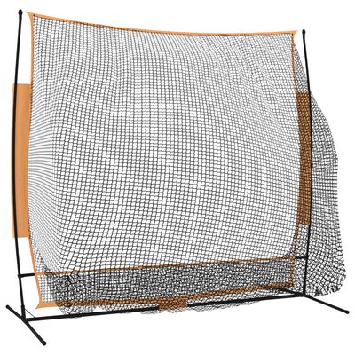 vidaXL Golf Practice Net Black and Orange 84.6"x42.1"x85" Polyester