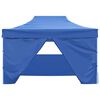 vidaXL Party Tent Steel Blue 600D Oxford fabric with PVC coating 10x13 ft