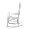 vidaXL Rocking Chair White Fir hardwood Medium Rocking Chair