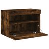 vidaXL TV Wall Cabinet Smoked oak Engineered wood Medium TV Wall Cabinet