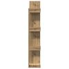 vidaXL Book Cabinet Artisan Oak Engineered Wood Tall and Narrow