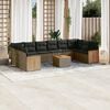 vidaXL Garden Sofa Set Grey