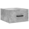 vidaXL Wall-mounted Bedside Cabinets 2 pcs Concrete Grey 13.8x13.8x7.9"