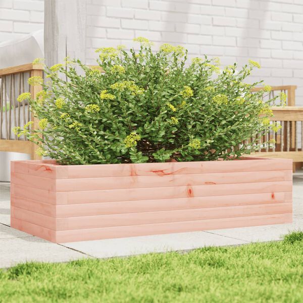 vidaXL Garden Planter Natural Wood Solid Douglas Fir wood Medium