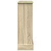 vidaXL Fireplace Surround Sonoma Oak 35.4x11.8x35.4" Engineered Wood