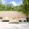 vidaXL Garden Lounge Set Natural Wood Solid Pine Wood Medium Modular
