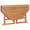 vidaXL Garden Dining Table Natural Teak Solid Teak Wood Compact Foldable