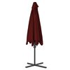 vidaXL Garden Parasol Bordeaux Red Fabric Medium Rotatable