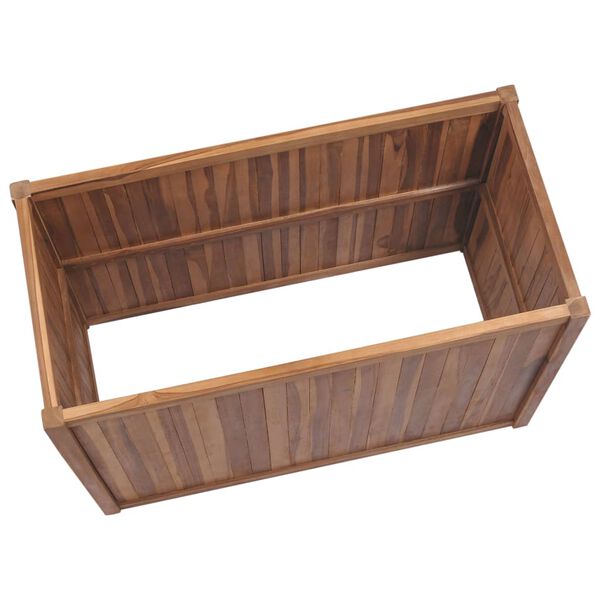 vidaXL Raised Bed Teak Solid Teak Wood Medium Durable Raised Bed