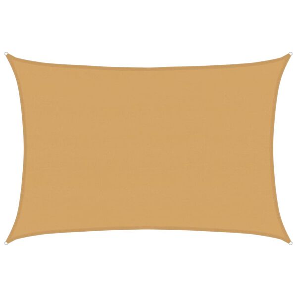 vidaXL Sunshade Sail 1.75 oz/ft&sup2; Rectangular Sand 16.4x19.7' HDPE