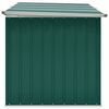 vidaXL Storage Box Green Galvanized steel, plastic Large Storage Box