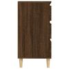 vidaXL Sideboard Brown Oak Solid Wood and Engineered Wood Sideboard