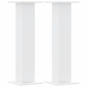 vidaXL Plant Stand White Engineered wood Large Plant Stand Square