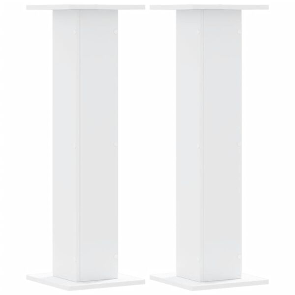 vidaXL Plant Stand White Engineered wood Large Plant Stand Square