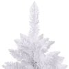 vidaXL Artificial Hinged Christmas Tree White PVC, Metal Large