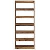 vidaXL Book Cabinet Old Wood 31.50 x 11.81 x 77.95 in Engineered Wood