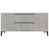 vidaXL TV Cabinet Concrete Grey Engineered Wood 40.2x17.5x19.7 in