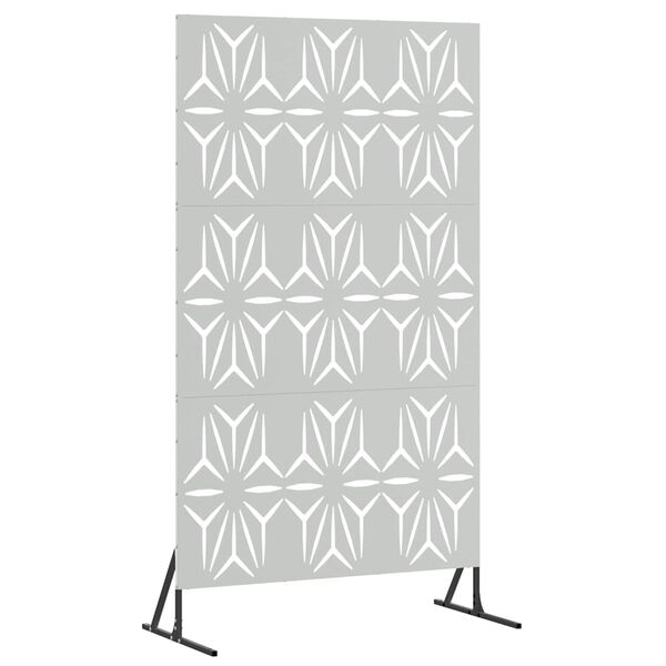 vidaXL Privacy Screen Grey 39.37 x 19.69 x 70.87 in Steel