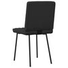 vidaXL Dining Chair Set of 6 Black Faux leather, plywood, metal