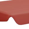 vidaXL Replacement Canopy for Garden Swing Terracotta 59.1"/51.2"x41.3"/27.6"
