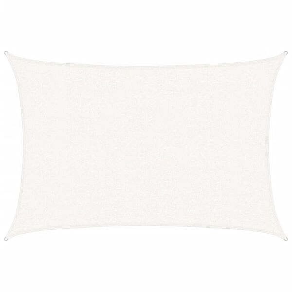 vidaXL Sunshade Sail 1.75 oz/ft&sup2; White 8.2x11.5' HDPE