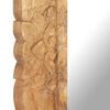 vidaXL Mirror Natural wood Solid mango wood 31.5 x 19.7 in