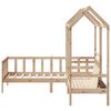 vidaXL Day Bed And Bench Set Natural Pine Solid pine wood 31.5 x 79 in