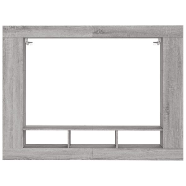 vidaXL TV Cabinet Grey Sonoma Engineered Wood Large TV Cabinet