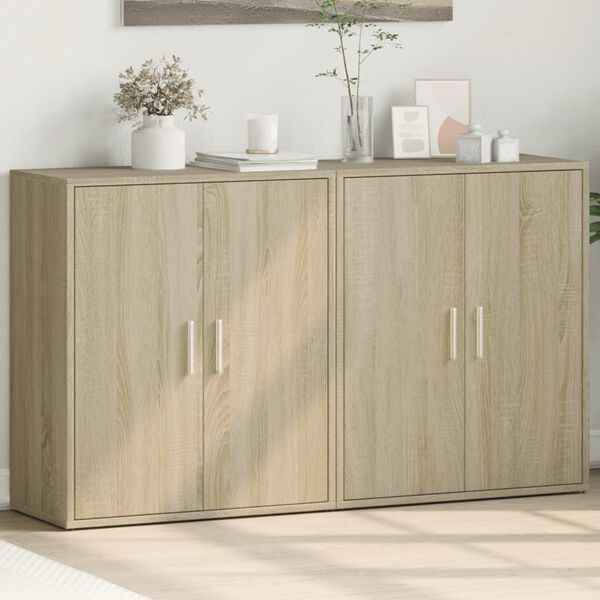 vidaXL Sideboard Sonoma oak Engineered wood Medium Sideboard