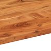 vidaXL Table Top Natural wood color Solid acacia wood 55.1x23.6 in Oval
