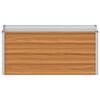 vidaXL Garden Raised Bed Silver Galvanized Steel 39.4 x 15.7 x 17.7 in