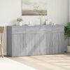 vidaXL Sideboards 2 pcs Gray Sonoma 31.1"x15"x31.5" Engineered Wood
