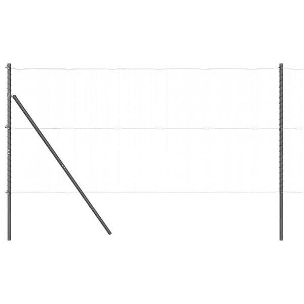 vidaXL Fence Posts Manual 13 pcs Gray Ø32mm 190 cm Galvanized steel