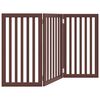 vidaXL Dog Gate Set of 3 Brown Poplar wood with water-based paint