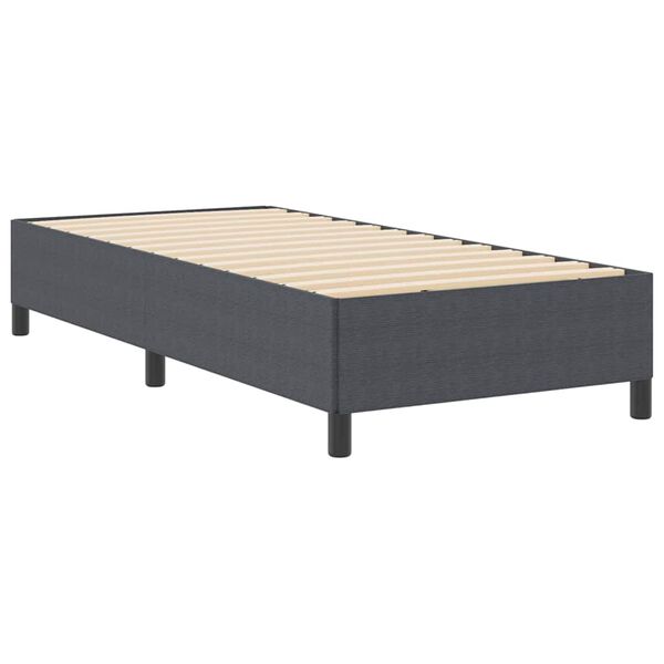 vidaXL Bed Frame Dark gray 39.4" x 78.7" Corduroy fabric