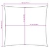 vidaXL Sunshade Sail Oxford Fabric Square 14.8x14.8' Taupe
