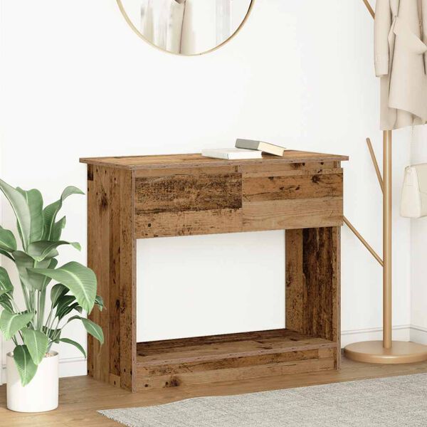 vidaXL Console Table Old wood Engineered wood Medium Console Table