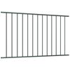 vidaXL Fence Panel Powder-coated Steel 5.6x3.8' Anthracite