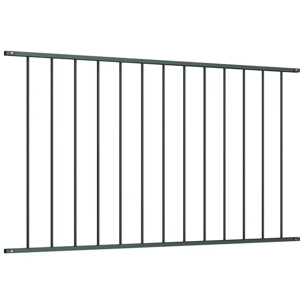 vidaXL Fence Panel Powder-coated Steel 5.6x3.8' Anthracite